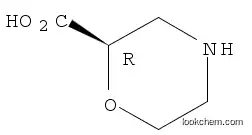 Molecular Structure of 1212396-52-5 ((2R)-morpholine-2-carboxylic acid)